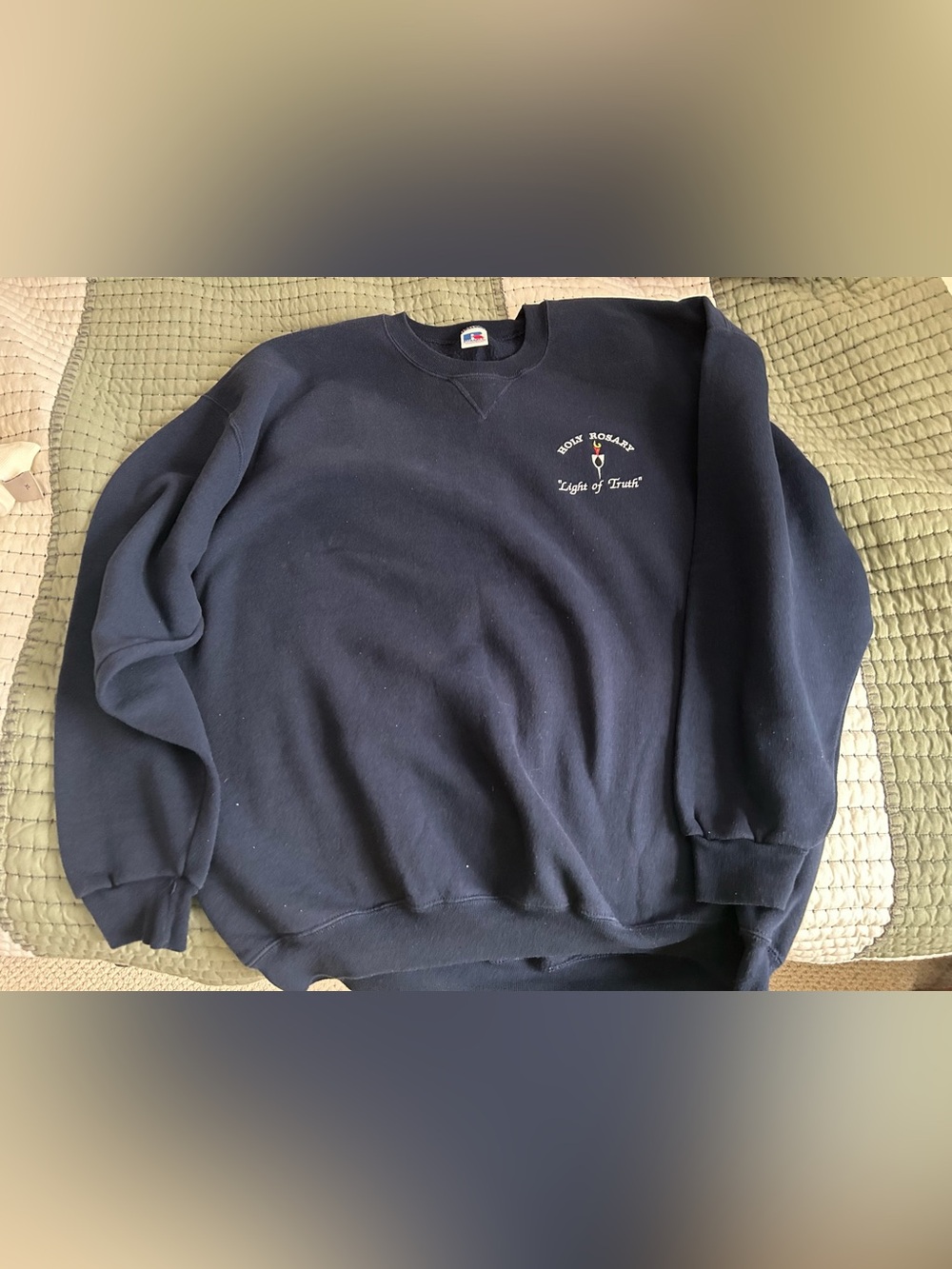 VINTAGE RUSSELL ‘Navy Blue’ ST JOHN PULLOVER SIZE XXL